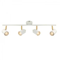 Lampa sufitowa GULL 4 reflektory na listwie BAR SPOT biały matowy ENDON 59933 