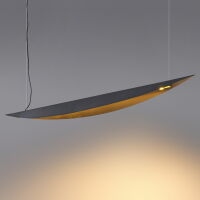 Lampa wisząca BUKET 357 Elkim LED 14W czarno-złota