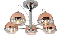 Lampa sufitowa VERONI LDC 1029-5 (R.GD) Lumina Deco różowe złoto 5x G9  - 2