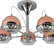 Lampa sufitowa VERONI LDC 1029-5 (R.GD) Lumina Deco różowe złoto 5x G9 