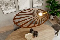 LAMPA wisząca LEHDET TH.001ZL THORO designerska druciana  - 7