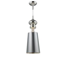 Lampa wisząca BAROCO SILVER AZzardo AZ0307 styl barokowy z tkaniny i metalu