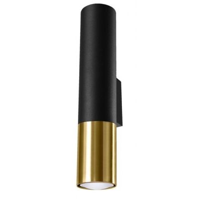 Kinkiet LOOPEZ SL.0950 Sollux świeci góra- dół złoty