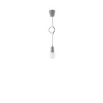 LAMPA WISZĄCA DIEGO 1  SZARA SOLLUX  Lampa Ścienna NOWOCZESNY stal  SL.0575 metalowa lampa LED - 5