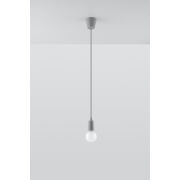 LAMPA WISZĄCA DIEGO 1  SZARA SOLLUX  Lampa Ścienna NOWOCZESNY stal  SL.0575 metalowa lampa LED