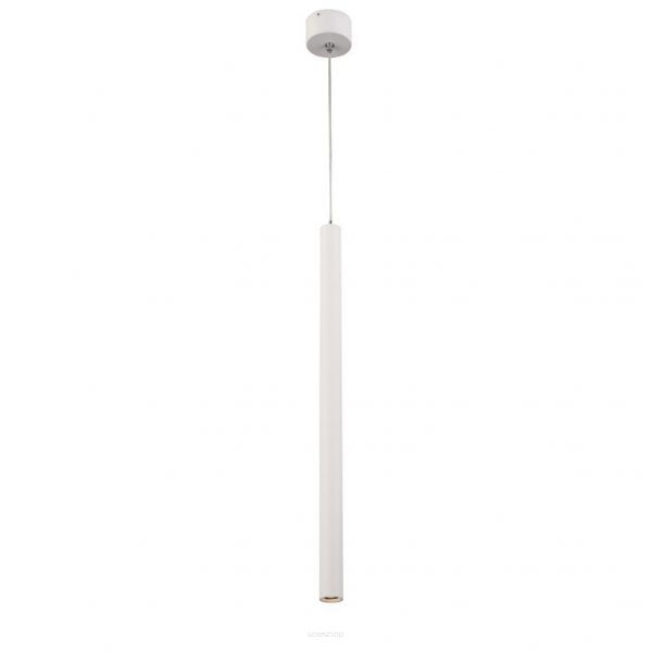 Lampa wisząca SCOP 012 ELKIM Minimalistyczna tuba czarna biała wysokość 50 cm LED 3000K / 4000K 