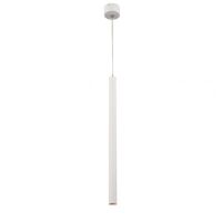 Lampa wisząca SCOP 012 ELKIM Minimalistyczna tuba czarna biała wysokość 50 cm LED 3000K / 4000K 