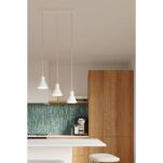 Lampa wisząca TALEJA SL.0984 SOLLUX LIGHTING 3 białe stożki E27 - 4
