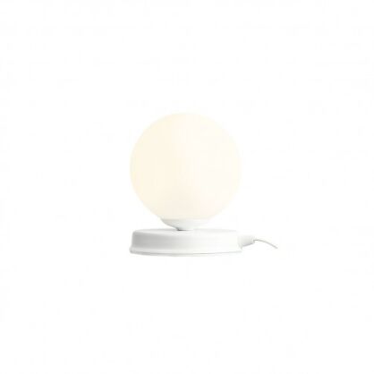 Lampa stołowa BALL SMALL WHITE mleczna kula biały wariant ALDEX 1076B_S  