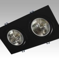 OPRAWA PODWÓJNA WPUSZCZANA CZARNA AR111