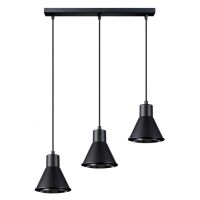 Lampa wisząca TAZILA SL.0990 SOLLUX LIGHTING stożek 3xES111 czarny