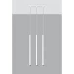 LAMPA WISZĄCA PASTELO 3 Biała Rura Walec Led SOLLUX  Lampa Ścienna NOWOCZESNY stal  SL.0466 metalowa lampa  - 2
