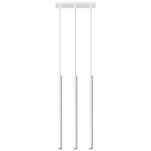 LAMPA WISZĄCA PASTELO 3 Biała Rura Walec Led SOLLUX  Lampa Ścienna NOWOCZESNY stal  SL.0466 metalowa lampa  - 3