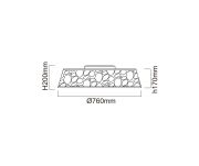 Plafon Forina Cromo PL ORLICKI DESIGN CHROM nowoczesna - 3