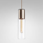 Lampa wisząca MODERN GLASS Tube TP E27 Aquaform  klosz ze szkła różne kolory wykończenia metalu - 2