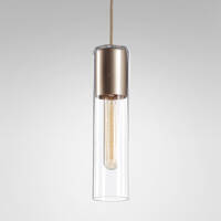 Lampa wisząca MODERN GLASS Tube TP E27 Aquaform  klosz ze szkła różne kolory wykończenia metalu