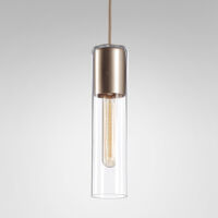 Lampa wisząca MODERN GLASS Tube TP E27 Aquaform  klosz ze szkła różne kolory wykończenia metalu