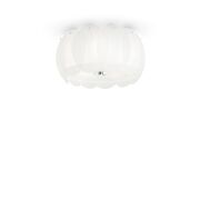 Plafon Ovalino PL5 093963 NOWOCZESNY IP20 SZKŁO Ideal Lux biała oprawa w stylu design