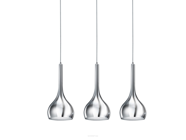 Lampa wisząca Soul 3 Chrome AZzardo  AZ1655 szklane klosze w kolorze chromu