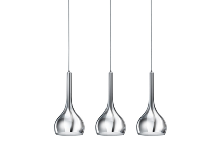 Lampa wisząca Soul 3 Chrome AZzardo  AZ1655 szklane klosze w kolorze chromu