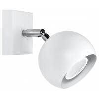 Kinkiet OCULARE Biały  SOLLUX  Lampa Ścienna NOWOCZESNY stal  SL.0437 metalowa lampa  SOLLUX LIGHTING