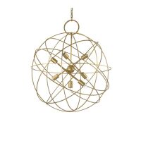 Lampa wisząca Konse SP7 156033  NOWOCZESNY IP20  METAL ZŁOTA OPRAWA W STYLU NOWOCZESNYM Ideal Lux LAMPA WEWNĘTRZNA 