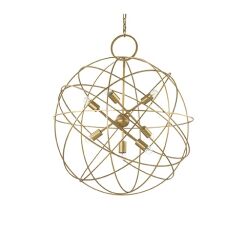 Lampa wisząca Konse SP7 156033  NOWOCZESNY IP20  METAL ZŁOTA OPRAWA W STYLU NOWOCZESNYM Ideal Lux LAMPA WEWNĘTRZNA 