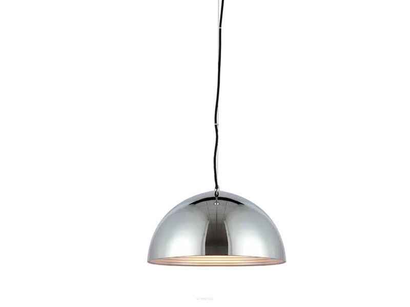 Lampa wisząca MODENA 40 AZzardo FB6838-40 CH AZ1400 wykonana jest z metalu w kolorze chromu półokragła idealna do kuchni
