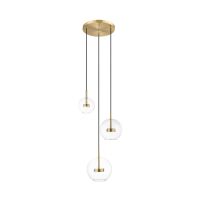 P0428-03L-L4AC ENCELADUS LAMPA WISZĄCA ZŁOTA/GOLD ZUMALINE