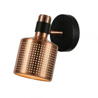 Kinkiet  Restenza WL-2439-1-COP  Italux AŻUROWY KLOSZ W KOLORZE MIEDZI NIETUZINKOWY E27