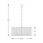 2200131P-L MARMO LAMPA WISZĄCA CHROME ZUMALINE - 4