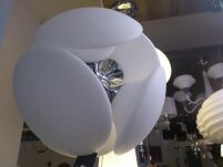 Lampa wisząca Pills 45 AZzardo AZ0344 jest z metalu w kolorze chromu i białego szkła nowoczesna - 2