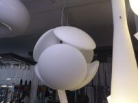 Lampa wisząca Pills 45 AZzardo AZ0344 jest z metalu w kolorze chromu i białego szkła nowoczesna - 3