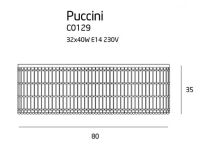 Plafon PUCCINI C0129 MAXlight OKAZAŁY o średnicy 80 cm EFEKTOWNY ozdobiony kryształkami  - 2