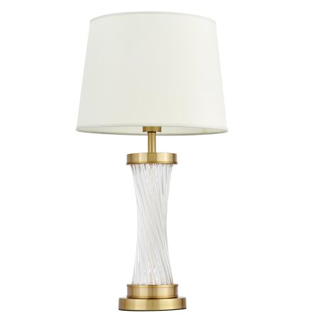 Lampa stołowa VILLANOVA LDT 302 (MD+WT) Lumina Deco Glamour 68 cm