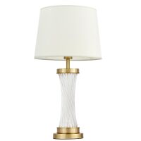 Lampa stołowa VILLANOVA LDT 302 (MD+WT) Lumina Deco Glamour 68 cm