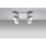 PLAFON OCULARE 4 Biały  SOLLUX  Lampa Ścienna NOWOCZESNY stal  SL.0440 metalowa lampa  SOLLUX LIGHTING - 3