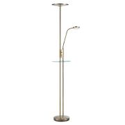 Lampa podłogowa FRIEND 2L LED Antyczny mosiądz USB 107009 Markslojd minimalistyczna nowoczesna 