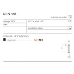 Słupek ogrodowy NILS 500 IP44 AZ4480 AZZARDO 50 cm metalowy E27 - 4