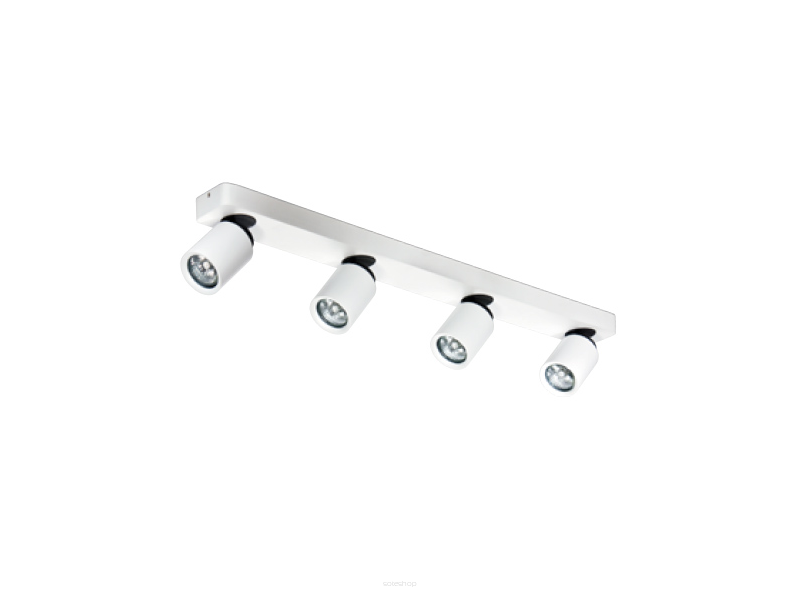 Reflektor Tomi 4 PR biały AZzardo AZ0665  ruchome główki w kształcie tub listwa