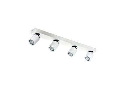 Reflektor Tomi 4 PR biały AZzardo AZ0665  ruchome główki w kształcie tub listwa