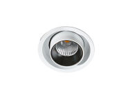 Lampa sufitowa wpuszczana ściemnialna LUNA 15W DIMM AZ2828 – Azzardo techniczna biało/czarna regulowana wysokość - 3