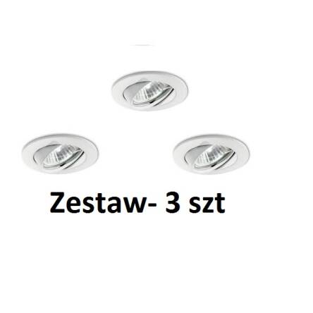 Lampa wpuszczana  SWING FI1 BIAŁY Ideal Lux 083179   okrągła aluminiowa ramka kolor biały  wymaga wbudowania w ścianę zestaw 3 szt