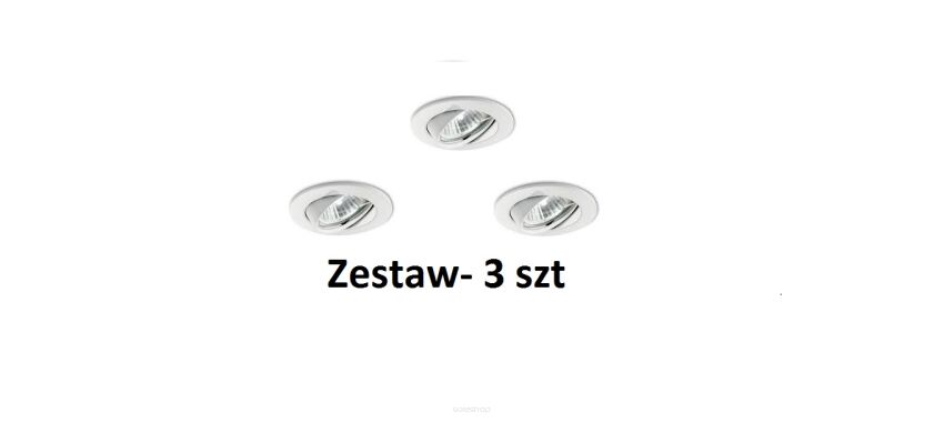 Lampa wpuszczana  SWING FI1 BIAŁY Ideal Lux 083179   okrągła aluminiowa ramka kolor biały  wymaga wbudowania w ścianę zestaw 3 szt