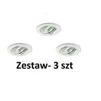 Lampa wpuszczana  SWING FI1 BIAŁY Ideal Lux 083179   okrągła aluminiowa ramka kolor biały  wymaga wbudowania w ścianę zestaw 3 szt