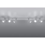 PLAFON RING 6L biały SOLLUX Lampa Ścienna NOWOCZESNY stal SL.0333 metalowa lampa SOLLUX LIGHTING tuby - 2