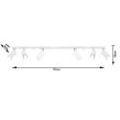 PLAFON RING 6L biały SOLLUX Lampa Ścienna NOWOCZESNY stal SL.0333 metalowa lampa SOLLUX LIGHTING tuby - 3