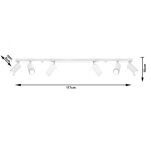 PLAFON RING 6L biały SOLLUX Lampa Ścienna NOWOCZESNY stal SL.0333 metalowa lampa SOLLUX LIGHTING tuby - 3