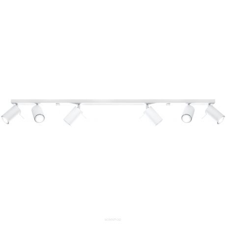PLAFON RING 6L biały SOLLUX Lampa Ścienna NOWOCZESNY stal SL.0333 metalowa lampa SOLLUX LIGHTING tuby