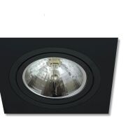 OPRAWA WPUSZCZANA KWADRATOWA CZARNA AR111